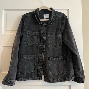 Black washed Denim Jacket!